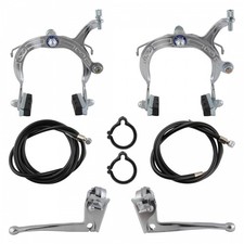 Sunlite Steel Chrome Cruiser/MX Side Pull Brake Set - Forged Calipers, Levers
