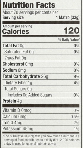 Passover Matzos, Resealable Stay-Fresh Pouch, 1 Pound (Pack of 5) - Picture 3 of 4