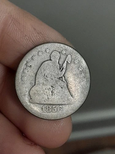 1856-P Seated Liberty Quarter 90% Silver