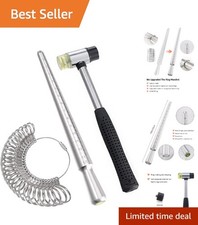 Professional Ring Measuring Tool Set - 27 Stainless Steel Gauges Mandrel
