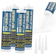 Self Leveling Lap Sealant White, RV Roof Sealant for Camper Repair, RV 4