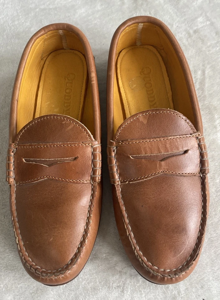 Mocassim Quoddy Feminino Tamanho 9 Couro Marrom Feito nos EUA - Imagem 2 de 4