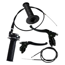 Throttle Handle+Left Right Clutch Brake Lever Handle Brake Cable Compatible 