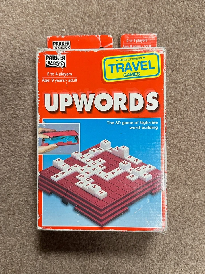 Vintage 1995 Travel Upwords Word Board Game Complete Rules Holiday Camping - Image 4 of 4
