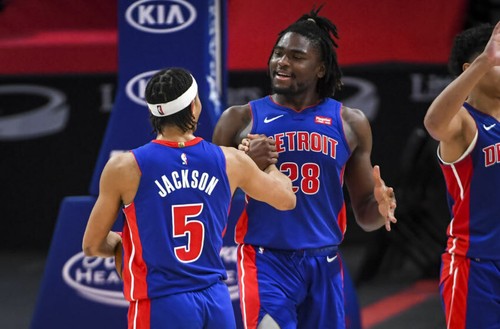 Frank Jackson 2020-21 Detroit Pistons City Ed Game Worn Authentic Jersey Meigray - Picture 11 of 11