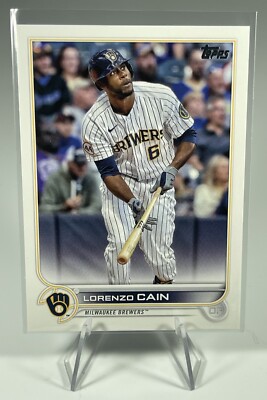 2022 Topps Series 2 - Advanced Stats Back #442 Lorenzo Cain /300