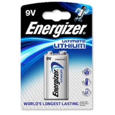 1 x Energizer Ultimate Lithium 9V Blockbatterie 4LR61 Ideal für Rauchmelder NEU