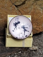 VINTAGE FAERIE RING, LARGE, UPCYCLED/REPURPOSED, ADJUSTABLE MATCHING BAND, OOAK