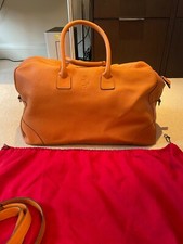 Rara Borsa in pelle marrone chiaro Ferrari Schedoni notte/weekend 