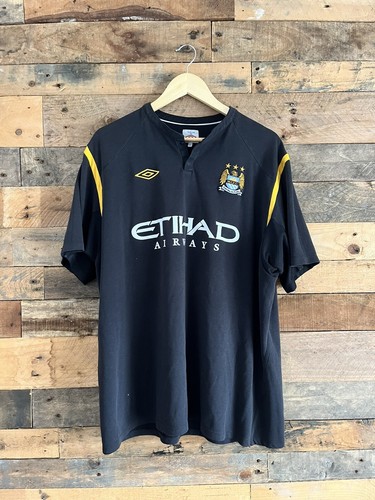 MANCHESTER MAN CITY AWAY 2009/10 FOOTBALL SHIRT SIZE 50 XXXL 3XL MENS UMBRO 2XL - Picture 3 of 12