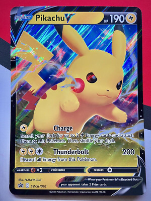 JUMBO Pikachu V Oversized Card SWSH061 Sword & Shield Promo