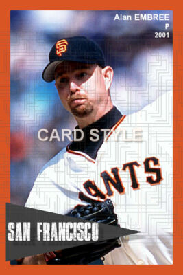 Alan Embree - 2001 San Francisco Giants - choose a size - full color print