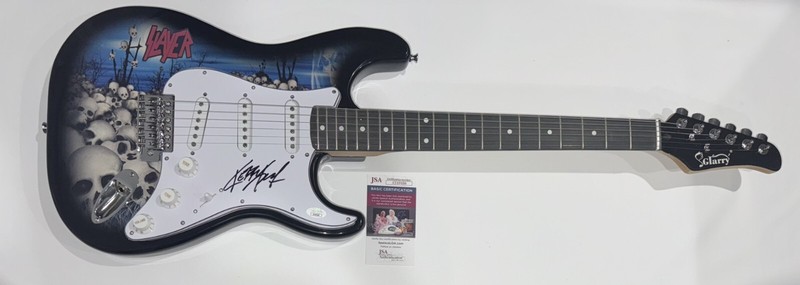 KERRY KING SIGNED SKULL ELECTRIC GUITAR SLAYER AUTOGRAPHED JSA COA