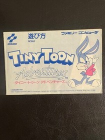 Tiny Toon Adventures JP (Nintendo Famicom, NES, 1991) CIB With Plastic Case