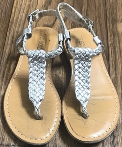 silver sandals size 12
