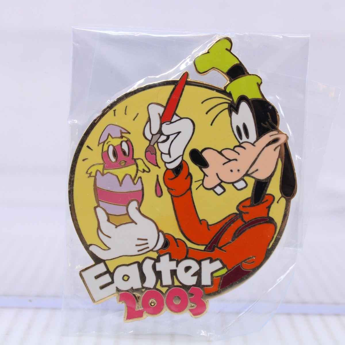 B1 Disney Auctions Pin LE 100 Easter 2003 Series Goofy Egg Chick