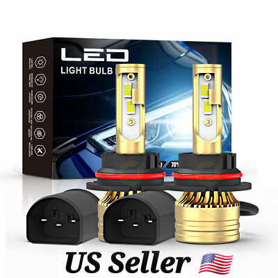 For Mitsubishi Montero Sport 2000-04 9007 LED Headlight High/Low Beam Bulbs Kit