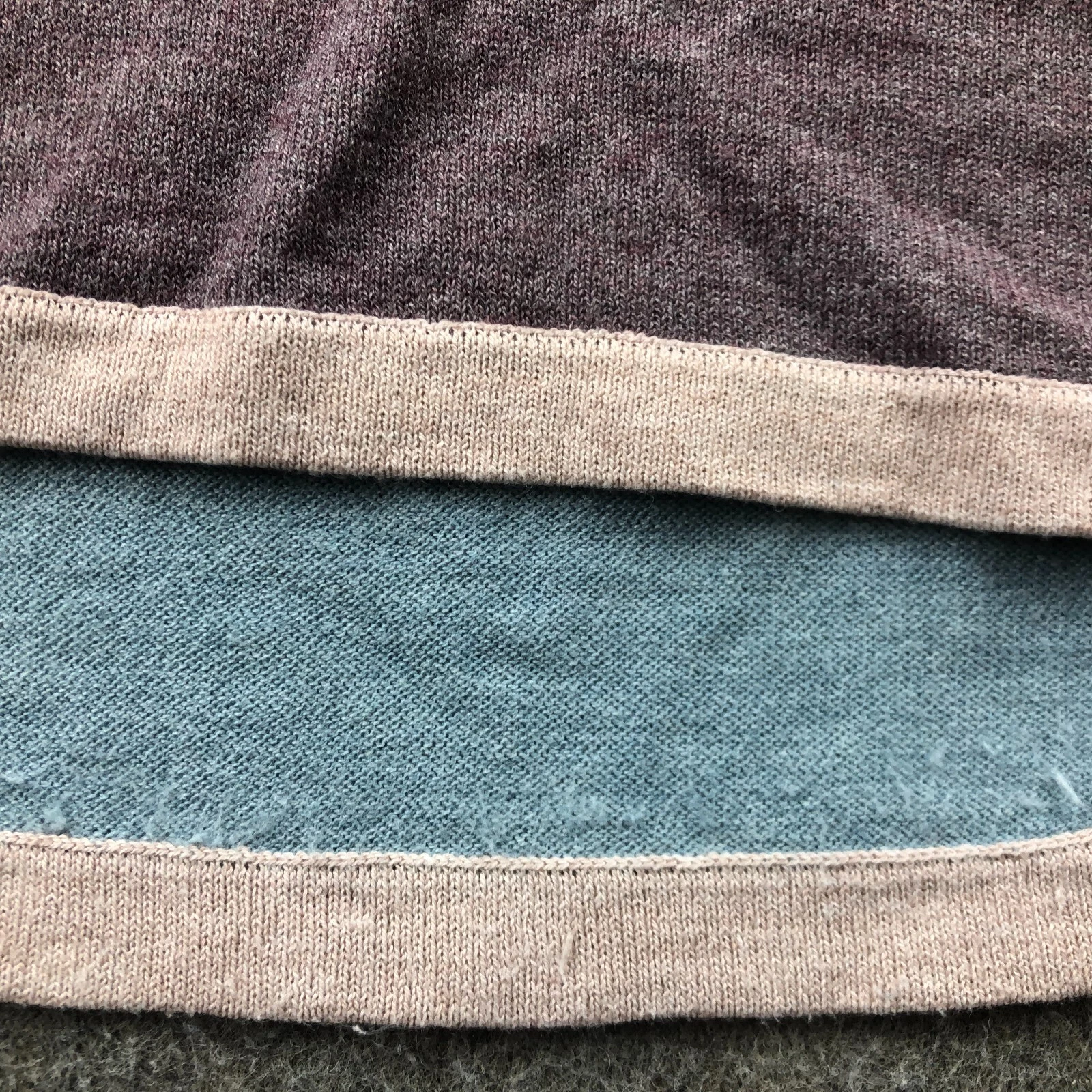 smartwool shadow pine colorblock crew pink blue sweater