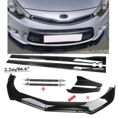 For KIA Forte Koup Optima Front Bumper Lip Chin Spoiler Splitter Glossy Black B