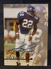 1996 The Score Board Authentic Autograph Ray Farmer, Eagles, Duke