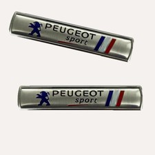 Für PEUGEOT Sport Auto Zubehör Kotflügel Abzeichen Aufkleber Embleme Silber