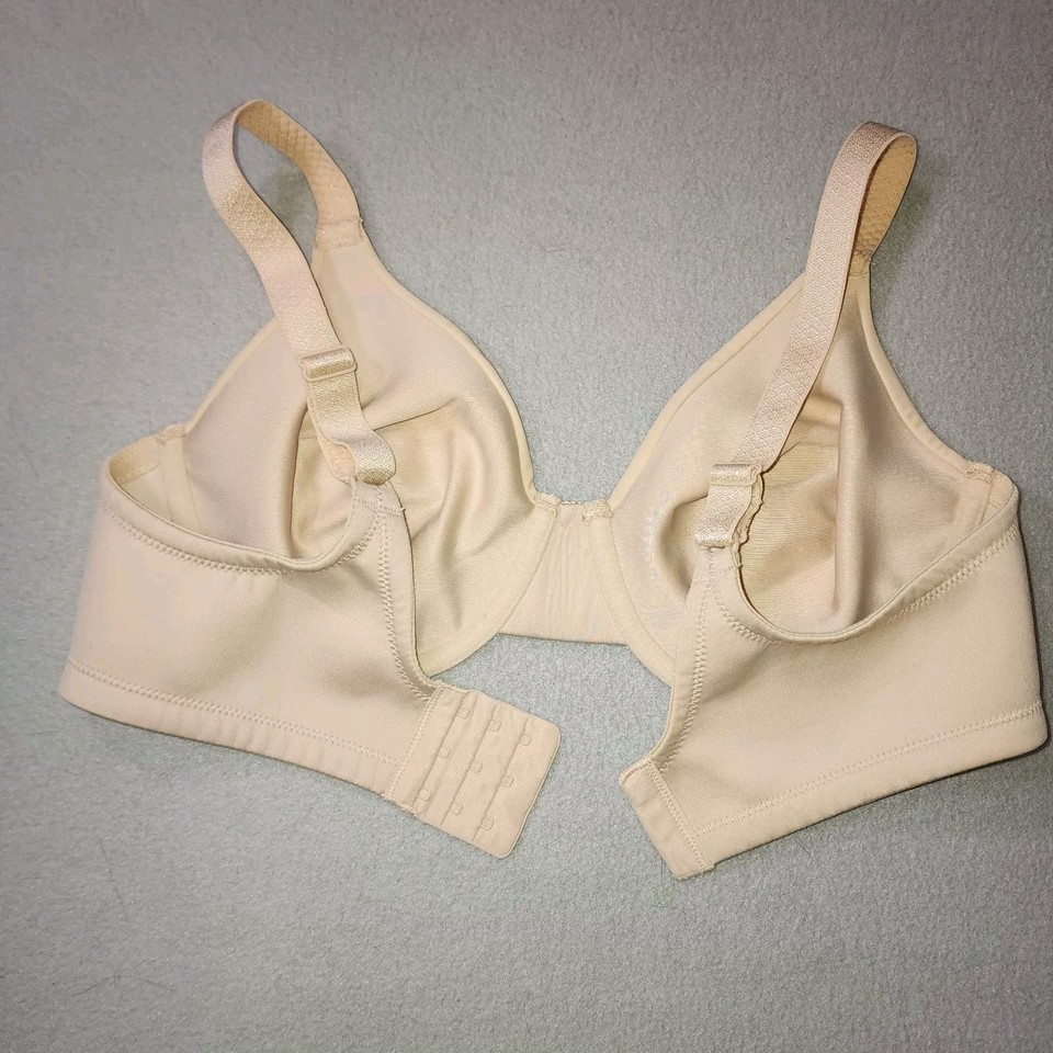 Vanity Fair Beauty Back Minimizer Bra 76080 36C Beige Damask Underwire