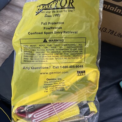 gemtor Fall Protection 5 Foot Shock Absorbing Lanyard (adjustable) for ...