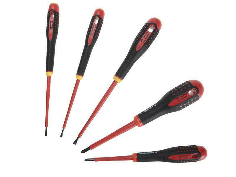 Bahco Be-9881S Insulated Ergo Screwdriver Set Of 5 Sl/Ph BAH9881S