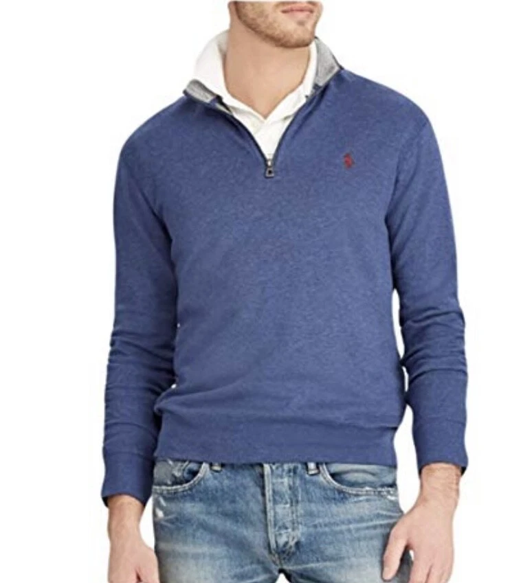 Polo Ralph Lauren Mens 1/4 Zip Pullover Jersey Sweater Size 2XL | eBay