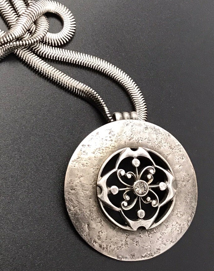 Marjorie Baer Necklace Vintage Marjorie Baer SF Hammer Silver Tone