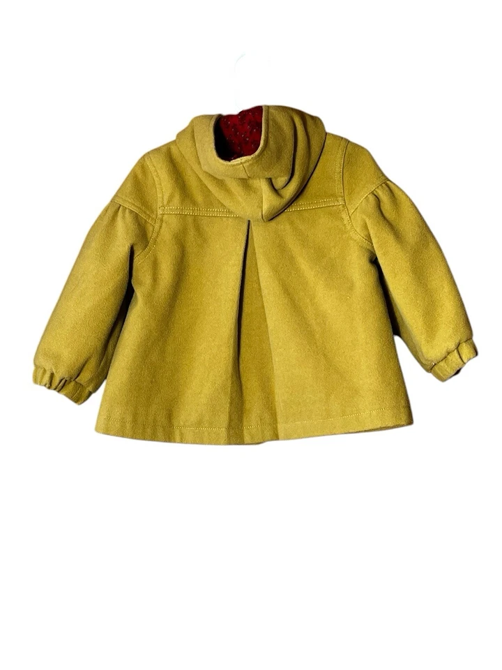 Abrigo Guisante Bordado Forrado con Capucha Talla 18-24 Meses SIGUIENTE Marca Mostaza Foto 2 de 4