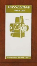 HASSELBLAD PRICE LIST, DEC 1967/54429