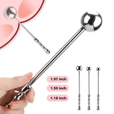 Stainless-Steel-Anal-Butt-Plug-Anus Dilator-BALL-Metal-Dildo-Sex-Toys- For-Women