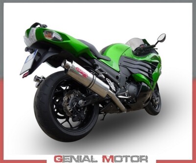 2 Exhaust Mufflers GPR TRIOVAL Approved KAWASAKI ZZR 1400 2012 > 2016
