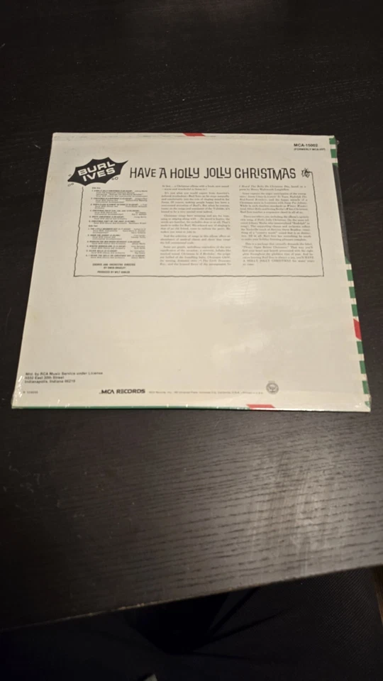 Burl Ives Have a Holly Jolly Christmas Vinyl LP MCA-15002 Silver Bells - Image 2 of 4