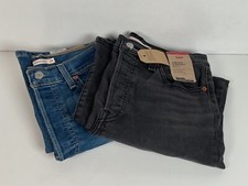 Levi  s Ribcage Straight Ankle Jeans 28x27 Fly Button 2 Pair
