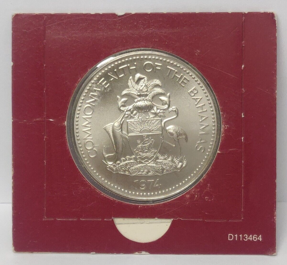 バハマ 1974年 2ドル 銀貨 フラミンゴ バハマ 1974 2ドル銀貨 フラミンゴ・カップル