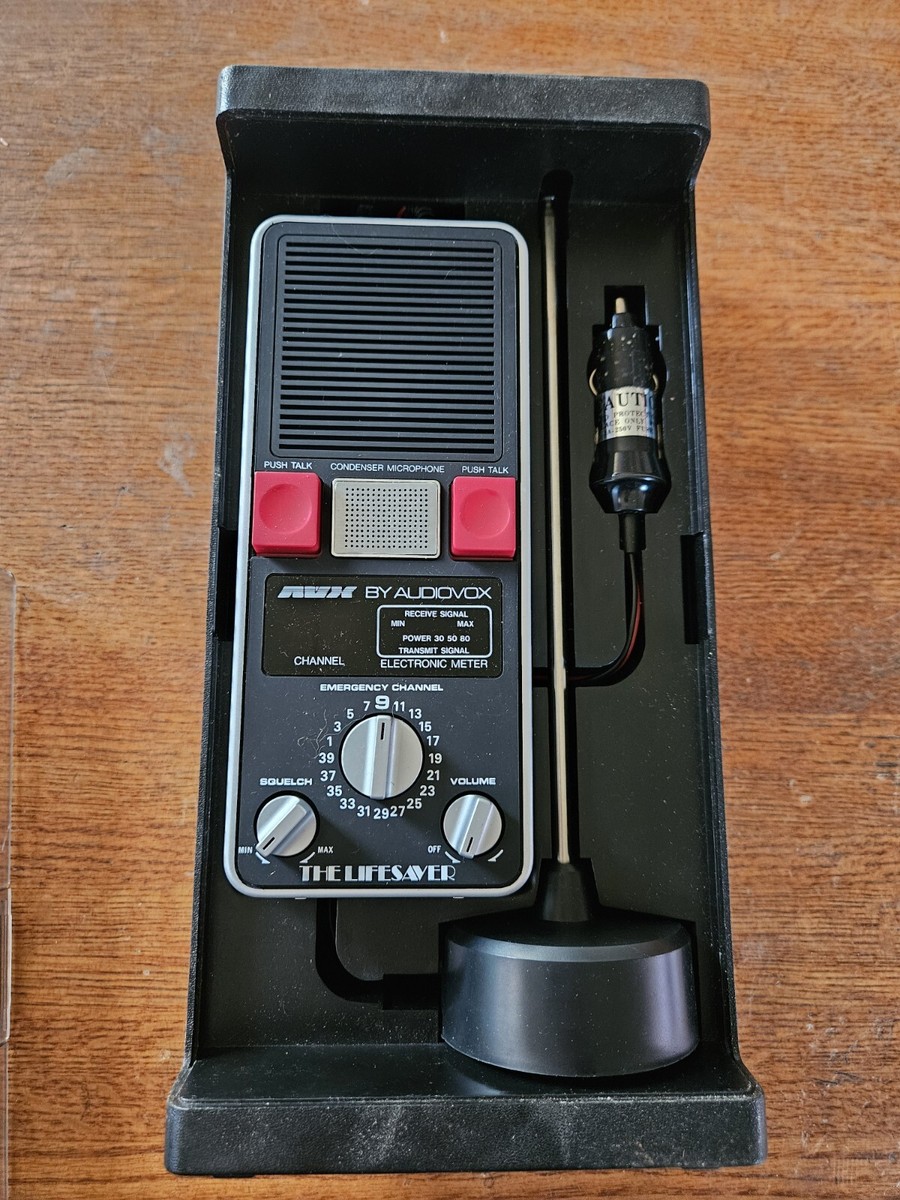 AVX Audiovox Lifesaver 2 Way CB Radio MCB-10 Citizen Band Handheld