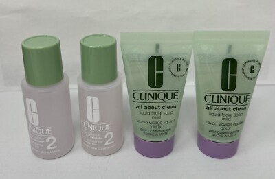 4X Clinique Clarifying Lotion 2 With Liquid  Facial Soap Mild  X 122