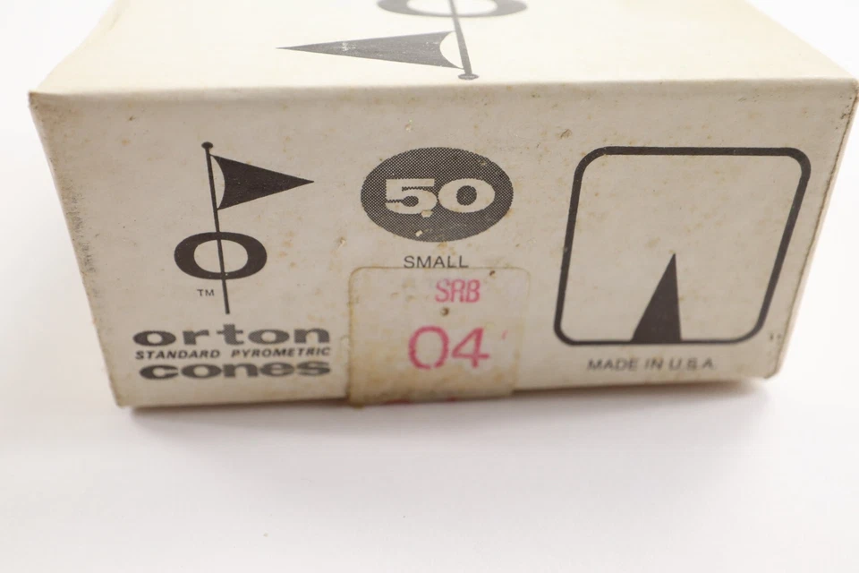 Box Of 50 Orton Small 1 1/8" Standard Pyrometric Cones Size #04 New NOS - Image 3 of 4