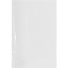 Plymor 4" x 6", 1.5 Mil Flat Open Clear Plastic Poly Bags