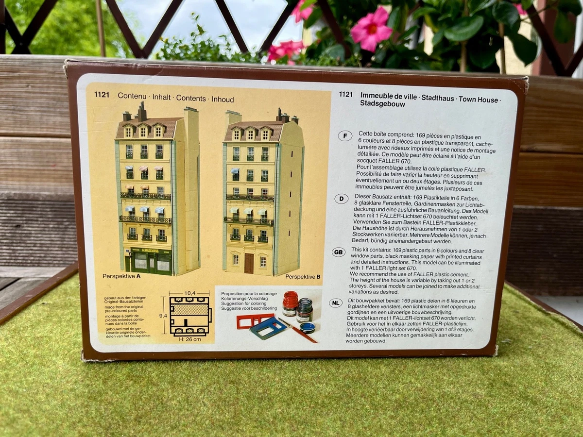 Faller H0 1121 französisches Stadthaus mit Geschäft selten OVP Bausatz Gebäude