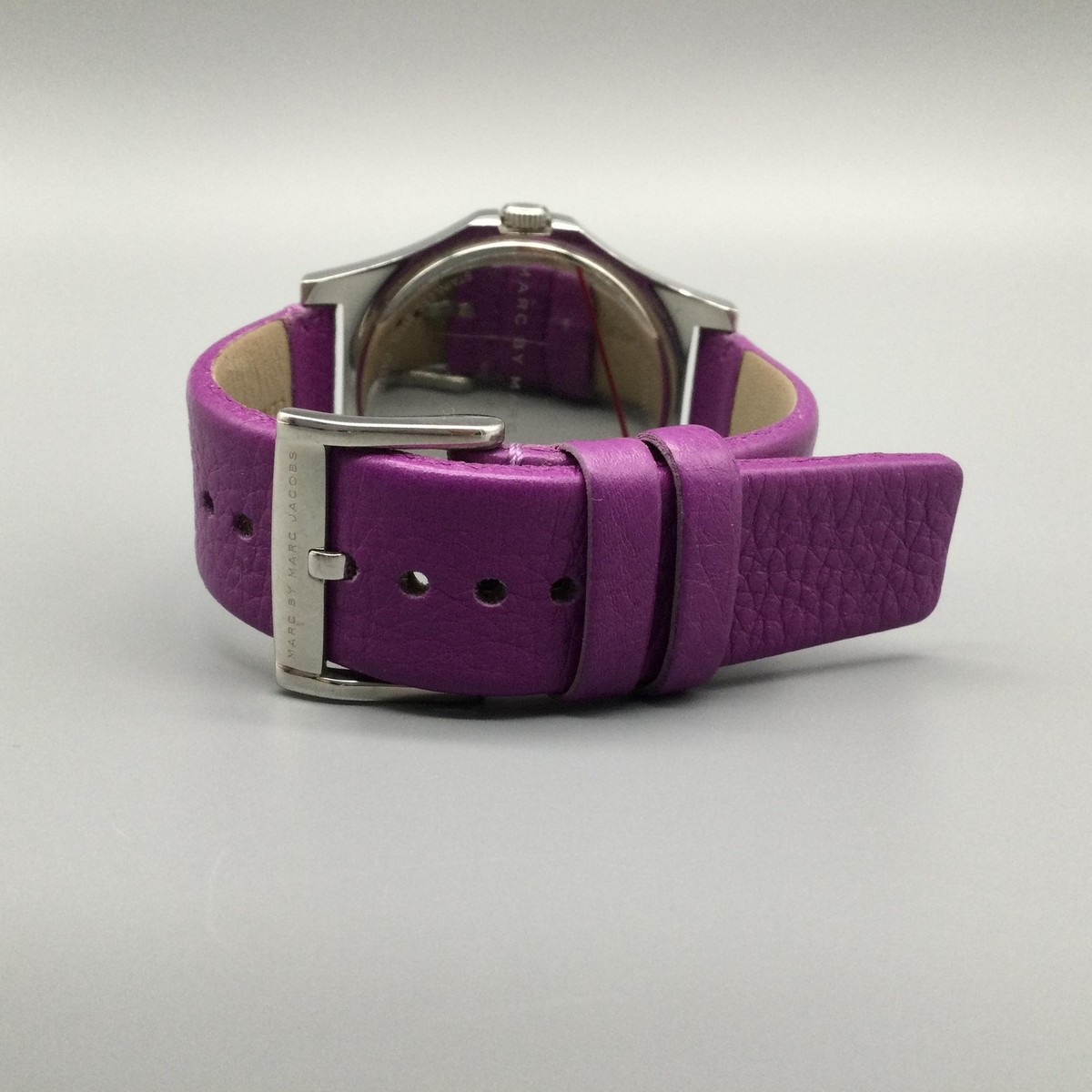 Marc By Marc Jacobs Women Watch 41mm Silver Tone Purple 