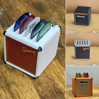 Gitarren-Plektrum-Halter Aufbewahrung Gitarrenverstärker-Stil Geschenk für Gitarrenliebhaber UK