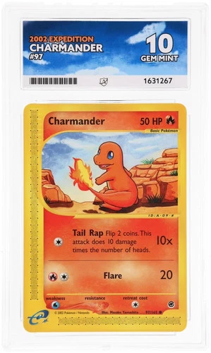 ACE 10 Charmander 97/165 2002 Expedition Pokemon *POP 1*