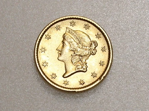 1853-P $1 LIBERTY HEAD GOLD COIN