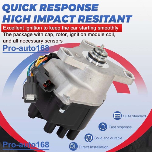 COMPLETE IGNITION DISTRIBUTOR FOR HONDA ACURA INTEGRA 30100P30006 TD44U TD68U - Afbeelding 3 van 15