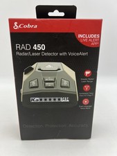 Cobra RAD 450 Radar Laser Detector Long Range w/ IVT filter OLED Display