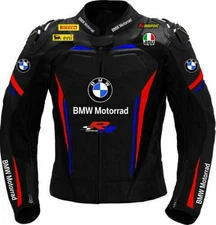 BMW Motorrad Racing Leather Jacket Men’s MOTOGP Motorcycle Biker Gear Cowhide CE