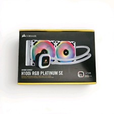 Corsair H100i RGB PLATINUM SE White 240mm Radiator CW-9060042-WW with two fans